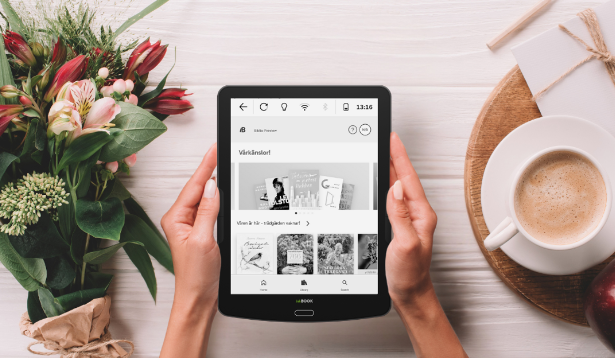Biblio app on inkBOOK ereader